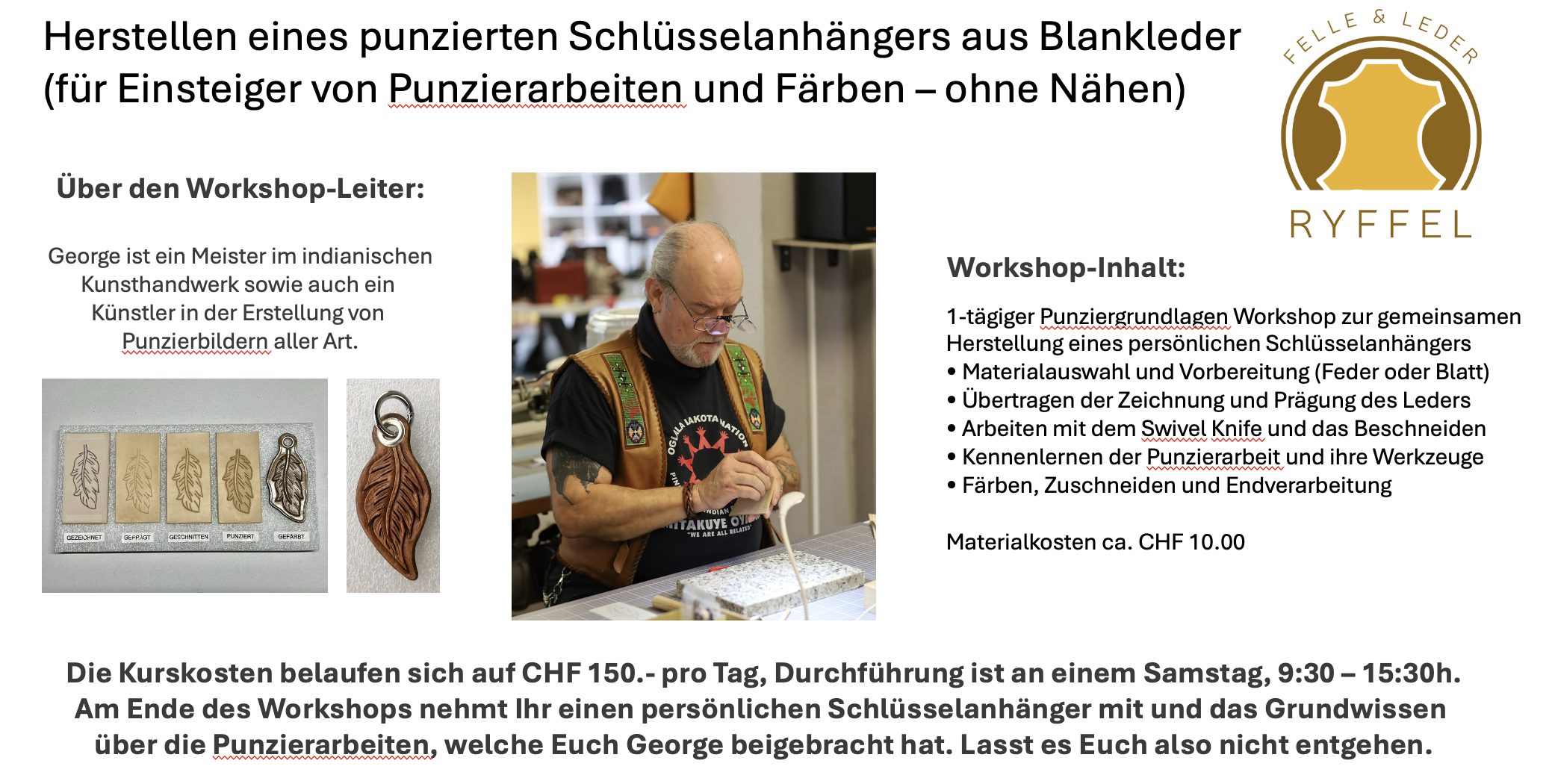 Es hat aktuell noch freie Plätze - reserviert noch heute einen Platz für Euch und legt den Workshop in den Warenkorb
